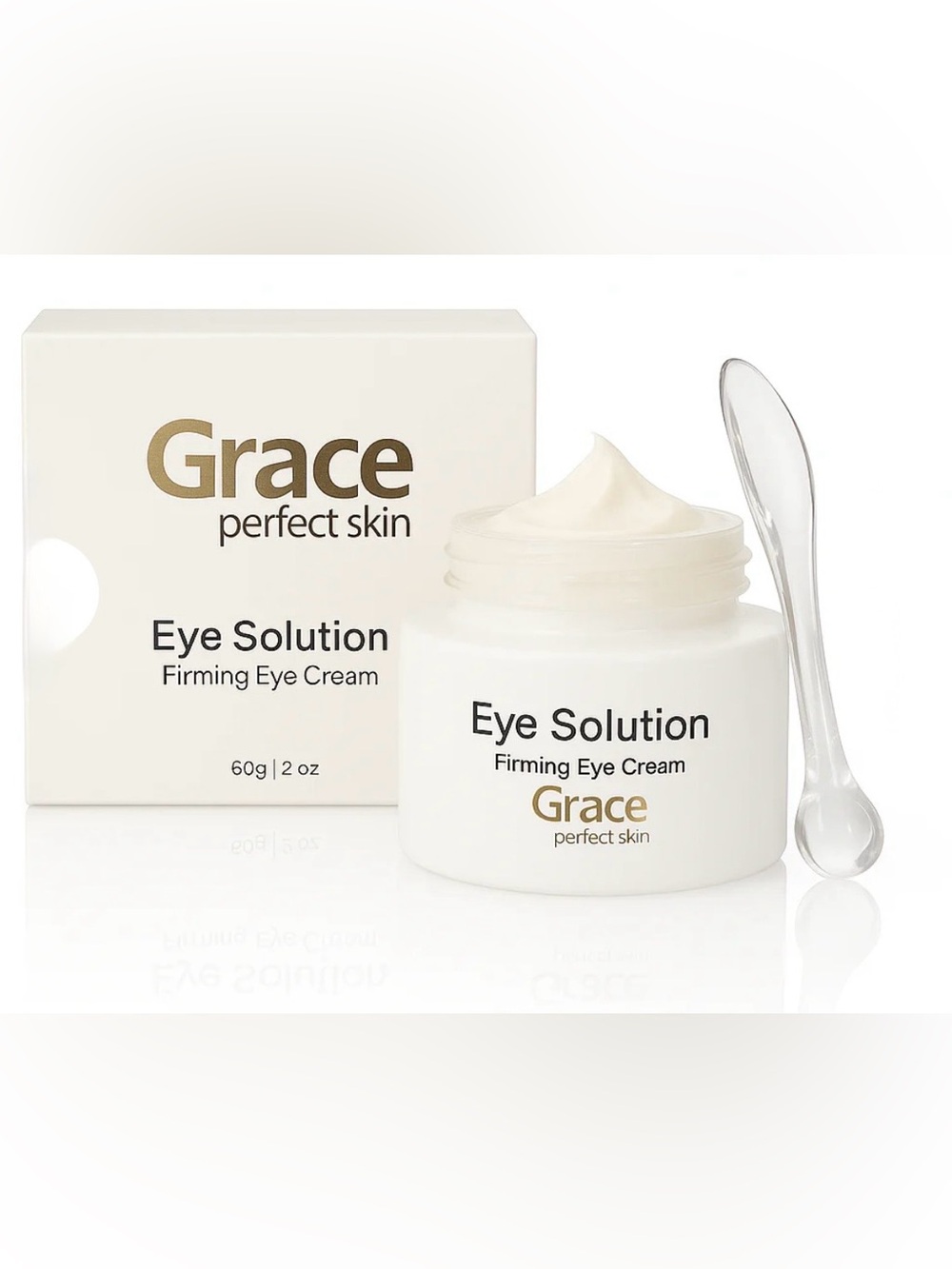 Grace Eye Solution Firming Eye Cream - White & Gold Accents